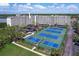 Enjoy condo living with tennis courts. Arrow indicates the location of the condo within the community at 19451 Gulf Blvd # 506, Indian Shores, FL 33785