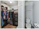 Walk-in closet and toilet area at 24231 Satinwood Ct, Lutz, FL 33559