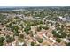 Discover a neighborhood with mature trees and a home with a pool on a sunny day from an aerial view at 511 Glenoak N St, St Petersburg, FL 33703