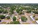 An aerial view showcases the home nestled in a well-established neighborhood at 511 Glenoak N St, St Petersburg, FL 33703