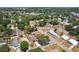 The aerial view showcases this charming home nestled in a lush, tree-filled neighborhood at 511 Glenoak N St, St Petersburg, FL 33703