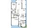 First floor plan showing open kitchen, Gathering room, dining area, owner's suite, and two car garage at 5269 Everlong Dr, Apollo Beach, FL 33572