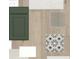 Samples of the planned interior design includes kitchen cabinet, countertop, and tile flooring at 5269 Everlong Dr, Apollo Beach, FL 33572