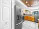 Well-equipped kitchen featuring granite counters and stainless steel appliances, offering modern convenience at 650 Island Way # 204, Clearwater Beach, FL 33767