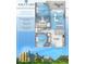 A detailed floor plan showing a two-bedroom and two-bathroom layout, kitchen, living room, and lanai at 960 Starkey Rd # 7202, Largo, FL 33771