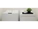 Functional laundry room with white washer and dryer units and a decorative plant at 10825 Fort White Ct, Tampa, FL 33647