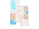 Detailed floor plan showcasing the layout of the home, including room dimensions and features at 18005 Palm Breeze Dr, Tampa, FL 33647