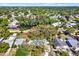 Aerial view of a neighborhood with tree-lined streets and well-maintained homes at 2049 Broadway, Clearwater, FL 33755