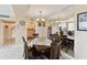 Well-lit dining area with an open layout, providing seamless connectivity to the adjacent rooms at 31 Island Way # 505, Clearwater Beach, FL 33767