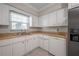 Modern kitchen features white cabinetry, neutral countertops, and stainless steel appliances at 3212 W Arch St, Tampa, FL 33607