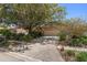 Street view of charming single-story home with well-maintained yard and mature tree at 4868 Lake Valencia E Blvd, Palm Harbor, FL 34684