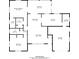 Detailed floor plan of a home showcasing the layout of rooms and overall structure at 624 Orange St, Palm Harbor, FL 34683