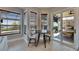 Bright dining area with views of the pool area, and featuring direct access to the outside at 6301 Marbella Blvd, Apollo Beach, FL 33572