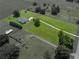 Aerial shot of a large property with a home, driveway, and pool, all enclosed within boundary lines at 1292 Myers Rd, Brooksville, FL 34602