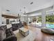 Expansive living space with pool views, an open layout, and seamless indoor-outdoor flow at 1292 Myers Rd, Brooksville, FL 34602