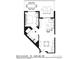 Detailed floor plan highlighting a one-bedroom villa, featuring a balcony, kitchen, and living area at 15000 Madeira Way # 510, Madeira Beach, FL 33708