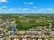 Expansive aerial view of the community showcasing the surrounding nature and ponds at 19750 Ellendale Dr, Land O Lakes, FL 34638