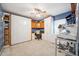 Spacious bedroom with built-in cabinets and desk area at 19750 Ellendale Dr, Land O Lakes, FL 34638