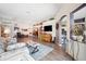 Bright living room showcasing hardwood floors and an open floor plan at 19750 Ellendale Dr, Land O Lakes, FL 34638