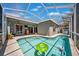 Inviting screened-in pool area with a sparkling pool and comfortable seating at 19750 Ellendale Dr, Land O Lakes, FL 34638