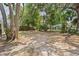 A large, expansive backyard, offering ample space with mature trees and vegetation at 2207 Valleybrook Ave, Valrico, FL 33594