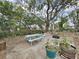 Lovely backyard featuring a wooden picnic table, a basketball hoop and nice outdoor seating at 235 38Th S St, St Petersburg, FL 33711