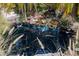 Backyard koi pond features a rock waterfall surrounded by lush landscaping at 4003 W Bay Ave, Tampa, FL 33616