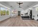 Spacious fitness center offering modern exercise equipment, and lounge seating with abundant natural light at 455 Pinellas Bayway S # 2A, Tierra Verde, FL 33715