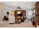 Cozy living room with comfortable seating, neutral walls, carpet flooring and ceiling fan at 4851 W Gandy Blvd # B09L23, Tampa, FL 33611