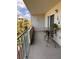 Open balcony with table, chairs, and decor at 5557 Sea Forest Dr # 216, New Port Richey, FL 34652