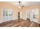 Main bedroom with walk-in closet and adjoining bathroom at 6711 Thackston Dr, Riverview, FL 33578