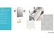 Bathroom design with a dual vanity, herringbone mosaic floor and gold fixtures and arched framed mirror at 865 53Rd Ave N, St Petersburg, FL 33703
