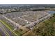 Expansive aerial view of the new Cypress Creek community, showcasing the neighborhood layout and home density at 10101 Mangrove Well Rd, Ruskin, FL 33573