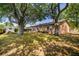 Spacious backyard with mature trees, shed, and well-maintained lawn at 16039 Frost Dr, Hudson, FL 34667