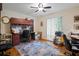 Spacious office with hardwood flooring, a large desk, and an abundance of natural light at 1800 Salem Ct, Dunedin, FL 34698