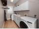 Well-equipped laundry room with ample storage, modern appliances, and a functional layout at 1901 Carolina Ne Ave, St Petersburg, FL 33703