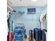 Organized walk-in closet with ample storage space for clothing and beach gear at 19925 Gulf Blvd # 402, Indian Shores, FL 33785