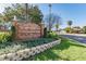 Entrance sign to Edgewater Park and Municipal Marina with lush landscaping and a brick base at 2700 Bayshore Blvd # 522, Dunedin, FL 34698