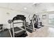 Well-equipped gym area offering cardio machines, free weights, and rubberized flooring at 2700 Bayshore Blvd # 522, Dunedin, FL 34698