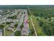 An aerial shot showcasing the neighborhood, community layout and surrounding environment at 3009 Banyan Hill Ln, Land O Lakes, FL 34639