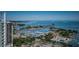 High-rise views of a waterfront with an extensive marina and city landscape at 301 1St S St # 3004, St Petersburg, FL 33701