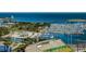 Stunning aerial view showcases the marina, downtown skyline and waterfront of this vibrant coastal community at 301 1St S St # 3004, St Petersburg, FL 33701