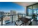 Stunning condo balcony with outdoor dining, city views, and waterfront views at 301 1St S St # 3004, St Petersburg, FL 33701