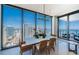 Bright dining room with floor-to-ceiling windows that bring in plenty of natural light at 301 1St S St # 3004, St Petersburg, FL 33701