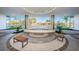 Welcoming entrance with stylish water feature, landscaping, and seating, creating a sophisticated arrival experience at 301 1St S St # 3004, St Petersburg, FL 33701