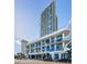 Striking building with sleek architectural design and glass balconies offering water views at 301 1St S St # 3004, St Petersburg, FL 33701