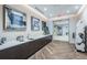 Hallway features kitchenette and contemporary design elements at 301 1St S St # 3004, St Petersburg, FL 33701