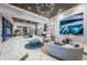 Bright and spacious lobby featuring modern furnishings, elegant lighting, and artwork for a sophisticated ambiance at 301 1St S St # 3004, St Petersburg, FL 33701
