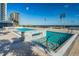 Luxury rooftop pool with views of the marina, stadium and the city at 301 1St S St # 3004, St Petersburg, FL 33701