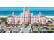Aerial showing the Don CeSar Hotel, beach, and waterfront in St. Pete Beach, Florida at 3210 E Maritana Dr, St Pete Beach, FL 33706